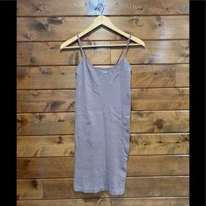 Free People Intimately Brown Purple Sparkle Seamless Slip Dress